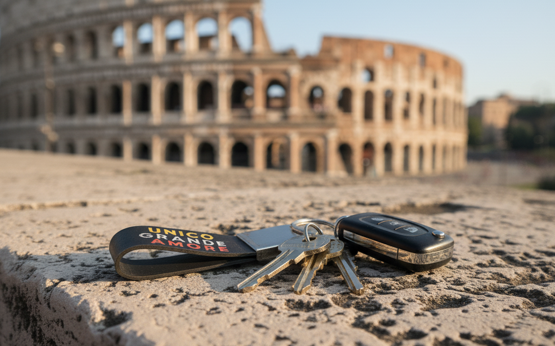 Portachiavi Luxury PVC e metallo AMOR 1927 e Unico Grande Amore