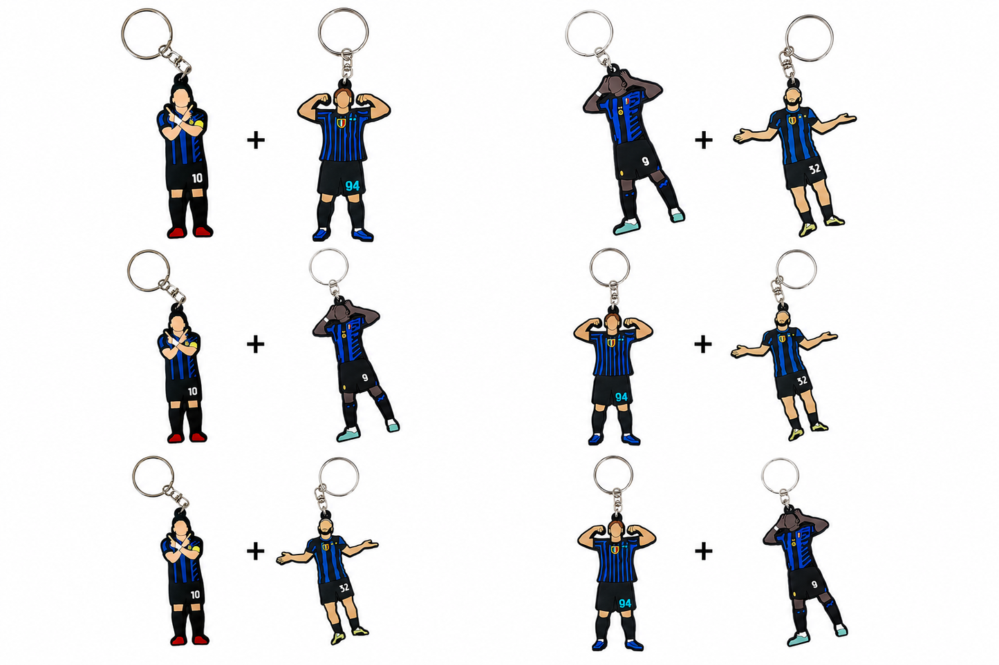 PACK Doppio Celebrativo 21 scudetto - Portachiavi