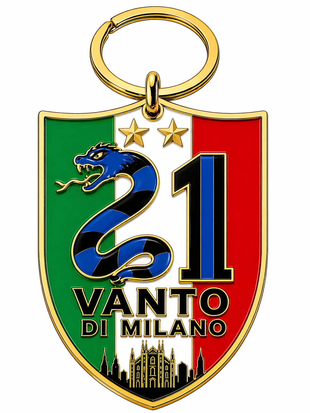 Special Edition Portachiavi Vanto di Milano campione d'italia 21 - FootballGadget.it