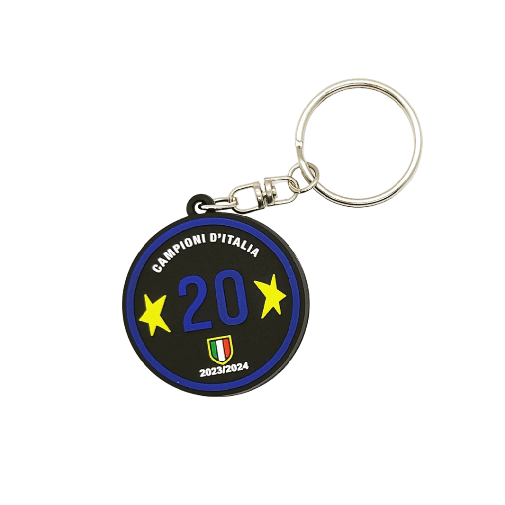 SPECIAL EDITION Celebrativo 20 Scudetto Portachiavi stelle e tricolore gadget per tifosi interisti