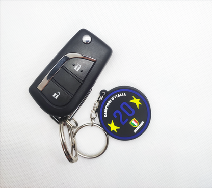 SPECIAL EDITION Celebrativo 20 Scudetto Portachiavi stelle e tricolore gadget per tifosi interisti