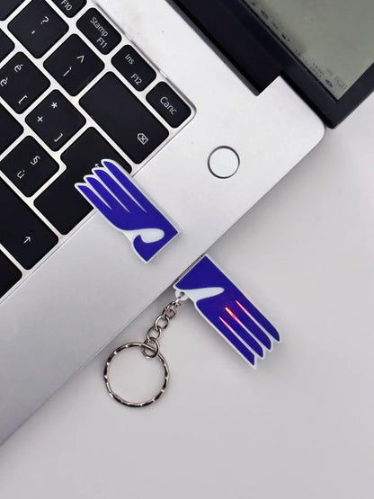 FOOTBALL USB Portachiavi&Pendrive 3.0 da 64GB con forma Aquila stilizzata alta velocità superspeed