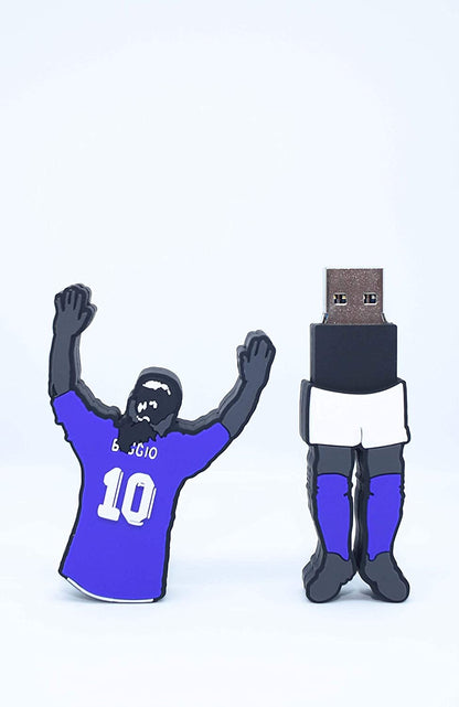 FOOTBALL USB Pendrive 3.0 da 32GB con forma  R.Baggio 10 alta velocità superspeed