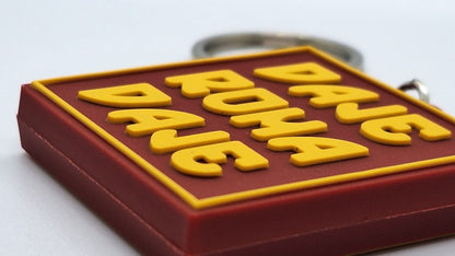 Portachiavi Daje Roma Daje 4cm in gomma super rifinito regalo per tifosi roma