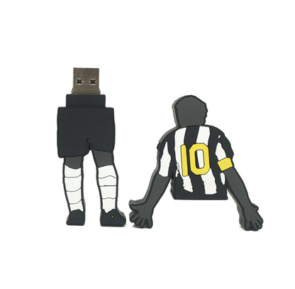FOOTBALL USB  Pendrive 3.0 da 64GB con forma Del Piero maglia bianconera alta velocità superspeed