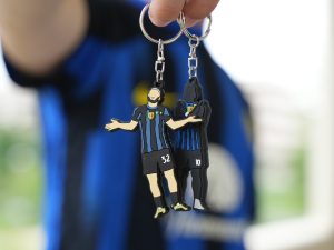 PACK NEROAZZURRO - TRICOLORE&STELLA Doppio Portachiavi Lauti+Di Mash esultanze gadget per tifosi interisti