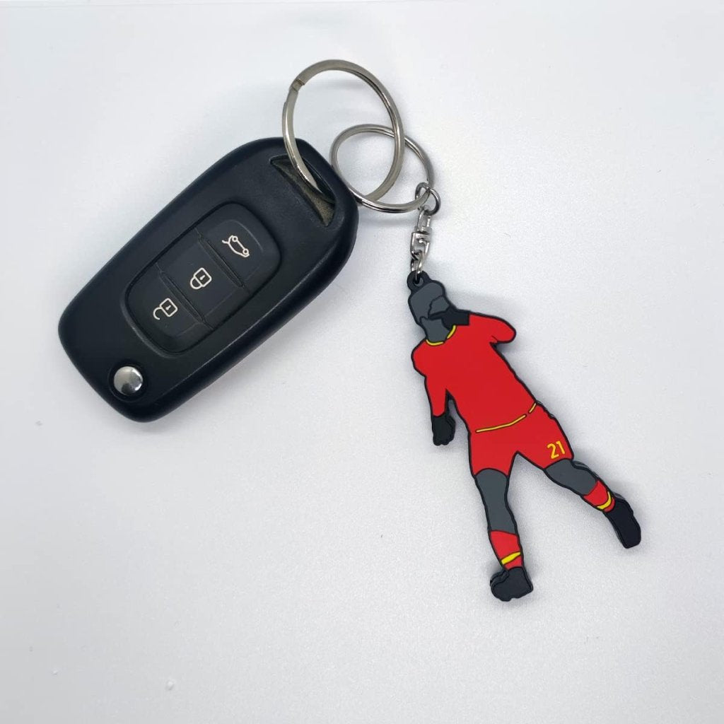 Portachiavi Dybala 8cm in gomma dybala mask super rifinito regalo tifosi roma