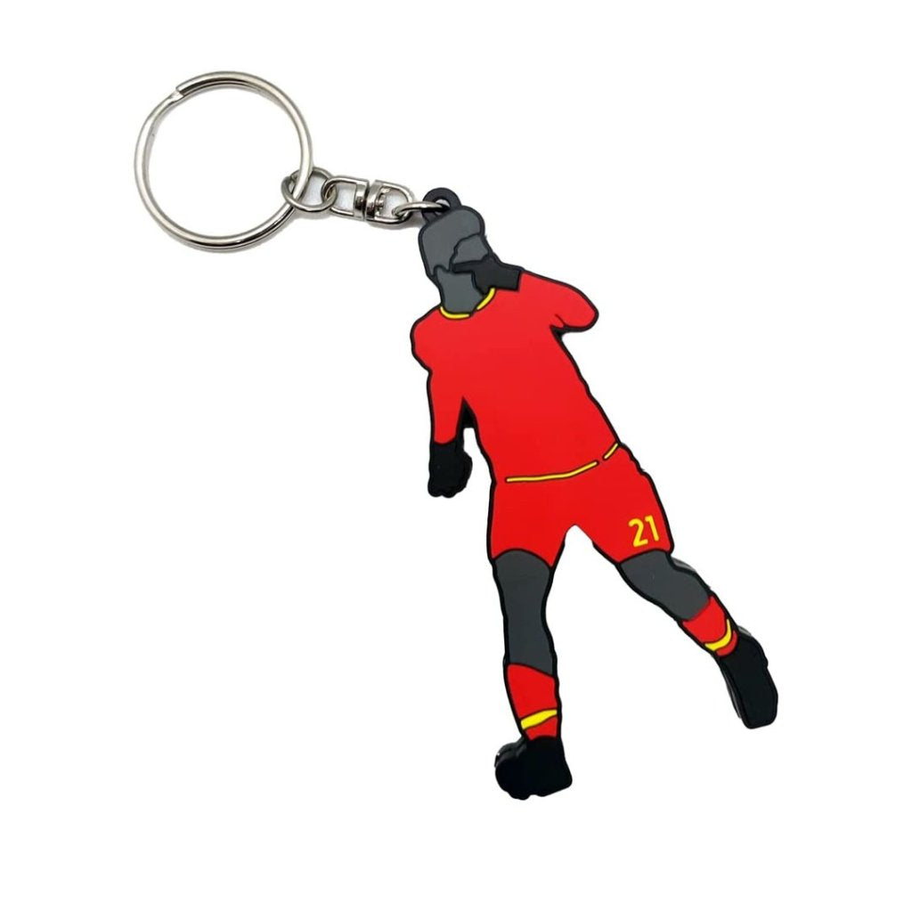 Portachiavi Dybala 8cm in gomma dybala mask super rifinito regalo tifosi roma