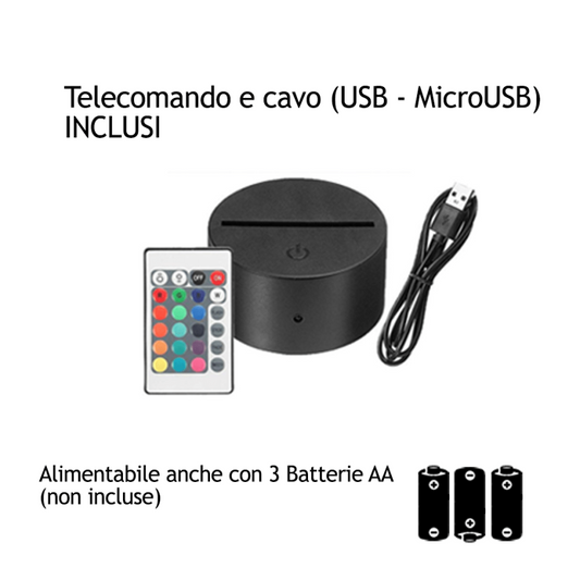 Football LED - Lampada 3D con 7 colori e 5 modalità e telecomando incluso Lamine Yamal per tifosi barcellona+PORTACHIAVI OMAGGIO