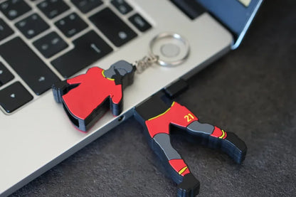 FOOTBALL USB Pendrive 3.0 da 32GB con forma Joya maglia giallorossa alta velocità superspeed