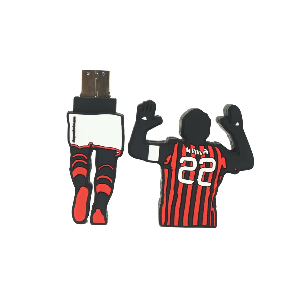 FOOTBALL USB Pendrive 3.0 da 64GB con forma di Kakà alta velocità superspeed