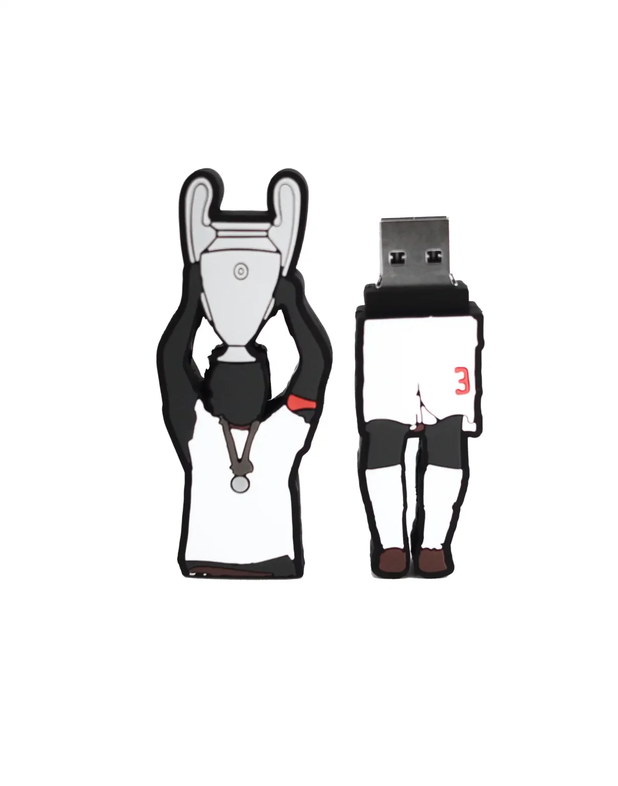FOOTBALL USB Pendrive 3.0 da 64GB con forma Maldini con Champions alta velocità superspeed