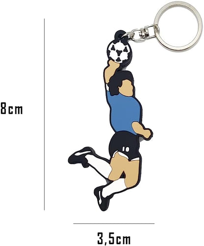 Portachiavi forma mano de d10 Diego maglia Argentina