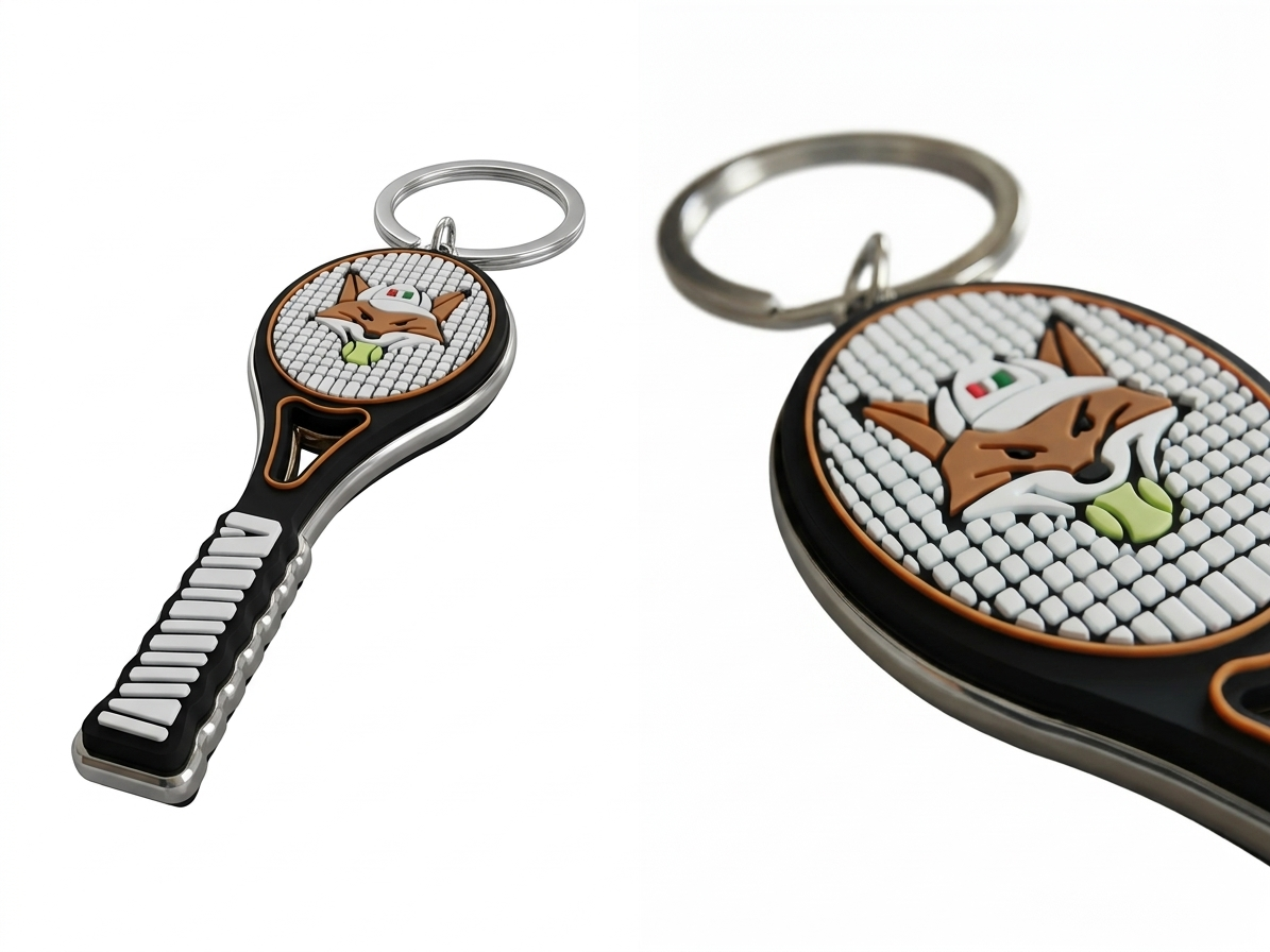 Portachiavi racchetta Volpe tricolore - FootballGadget.it