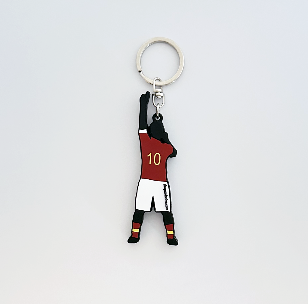 Portachiavi Totti Capitano maglia roma 8cm in gomma super rifinito regalo tifosi roma