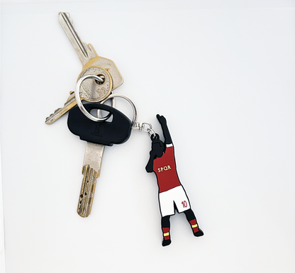 Portachiavi Totti Capitano maglia roma 8cm in gomma super rifinito regalo tifosi roma