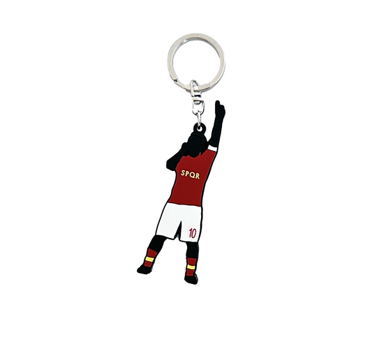 Portachiavi Totti Capitano maglia roma 8cm in gomma super rifinito regalo tifosi roma