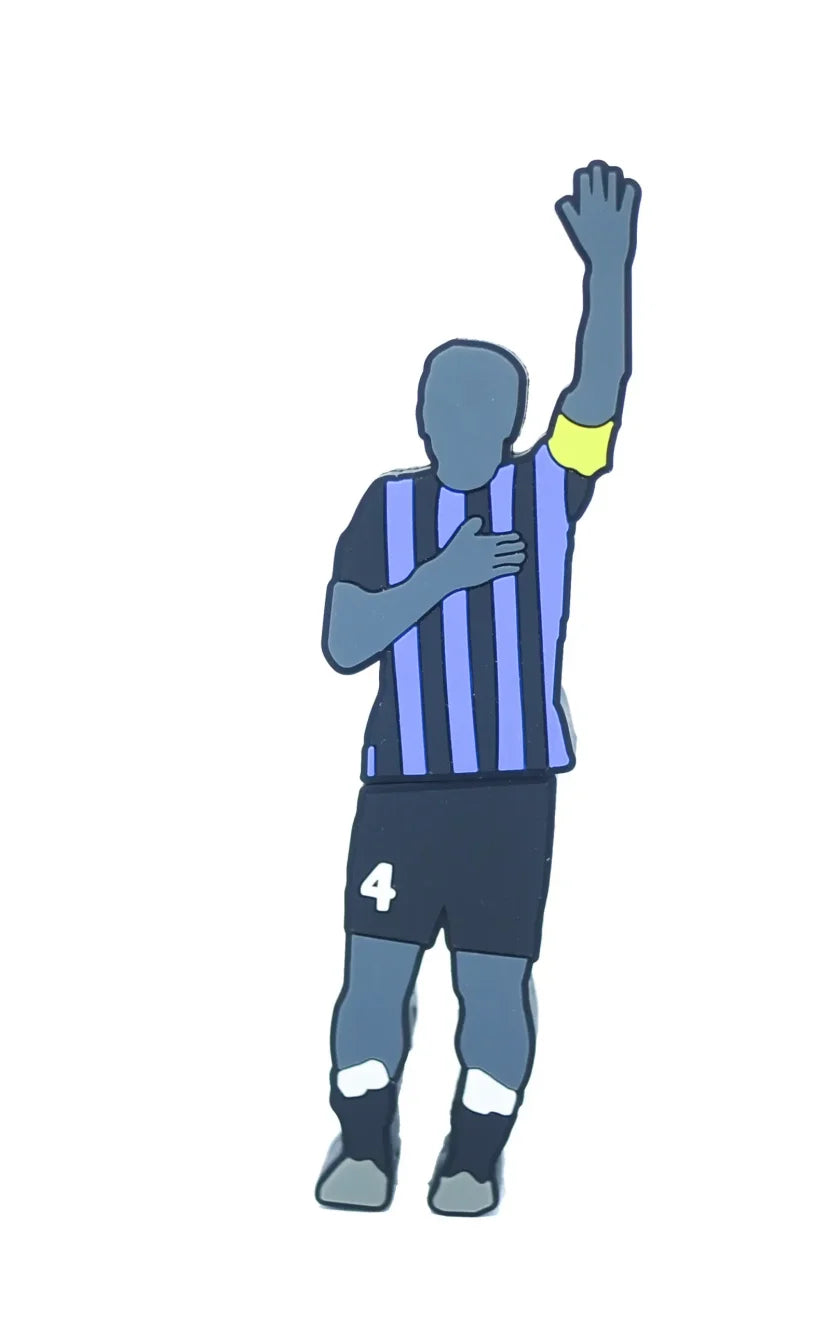 FOOTBALL USB Pendrive 3.0 da 64GB con forma Zanetti con maglia neroazzurra alta velocità superspeed